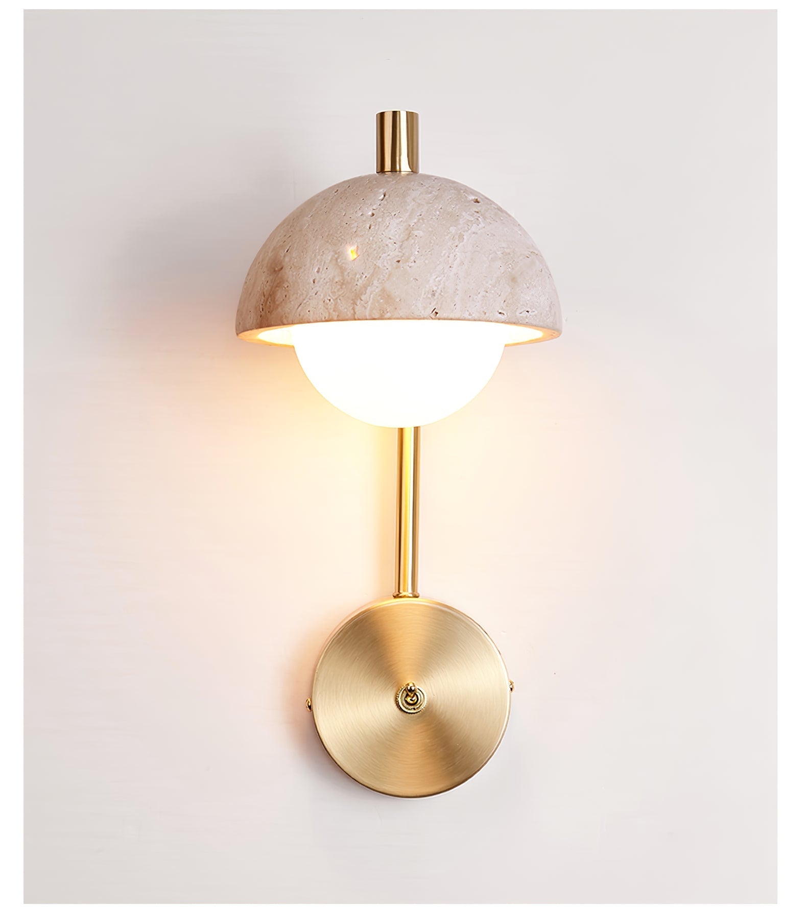 Ormaren Travertine Wall Light-Neutral Decor