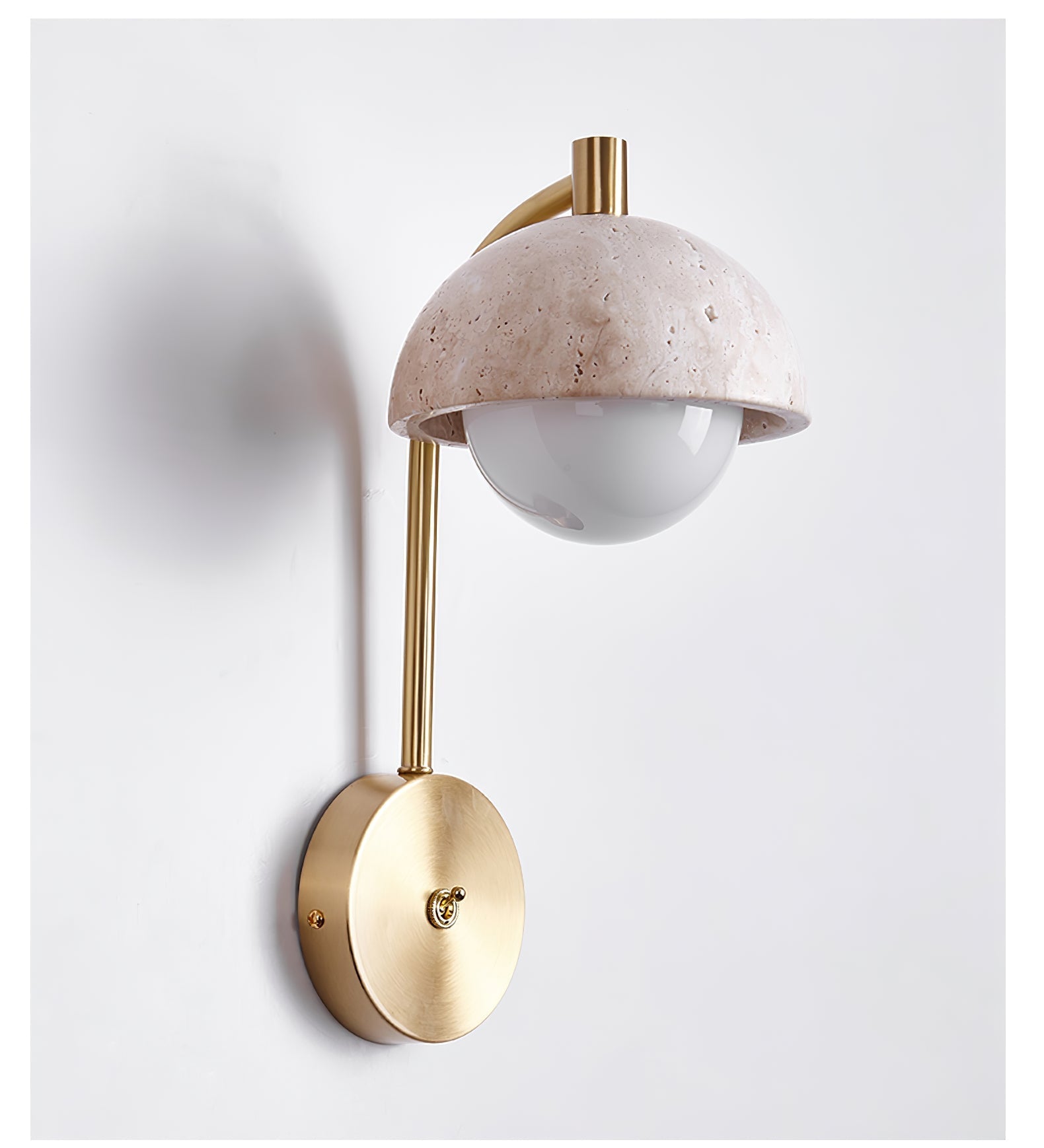 Ormaren Travertine Wall Light-Neutral Decor
