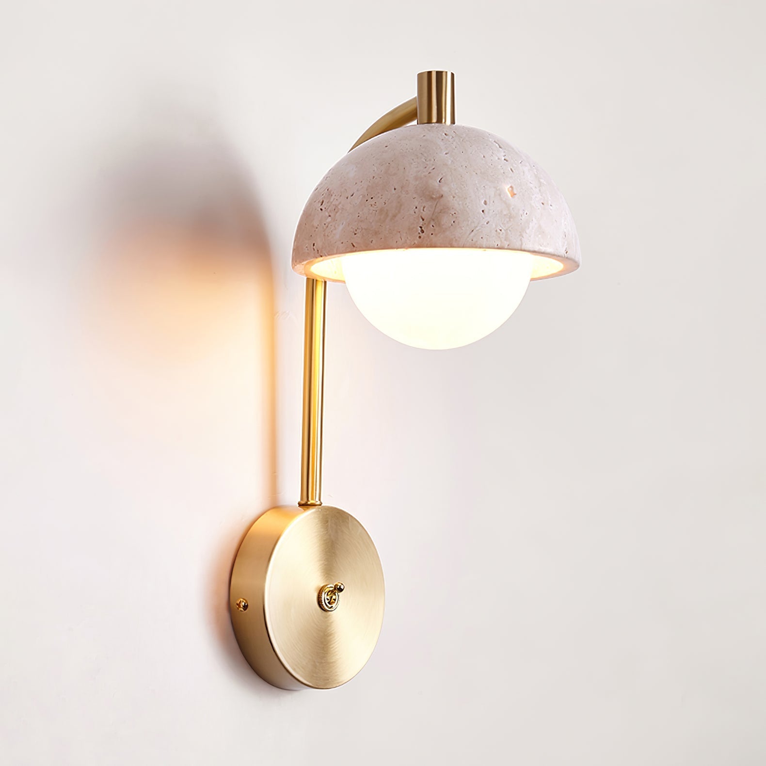 Ormaren Travertine Wall Light-Neutral Decor