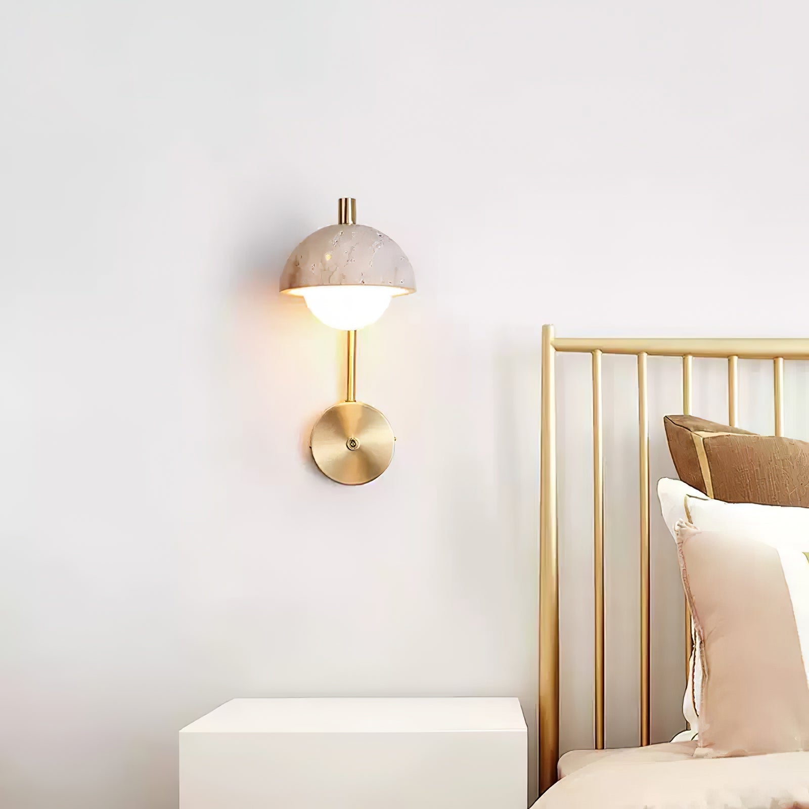 Ormaren Travertine Wall Light-Neutral Decor