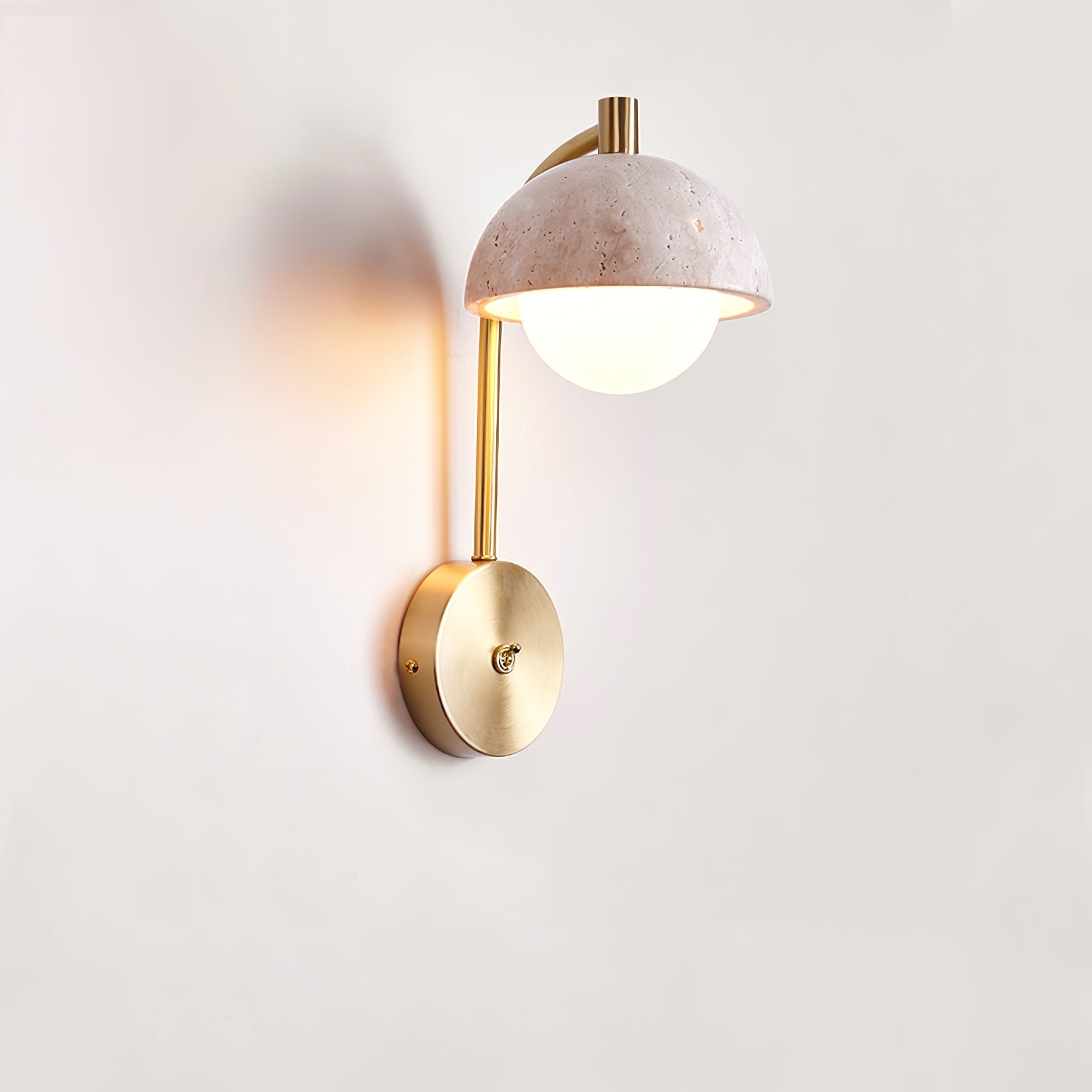 Ormaren Travertine Wall Light-Neutral Decor