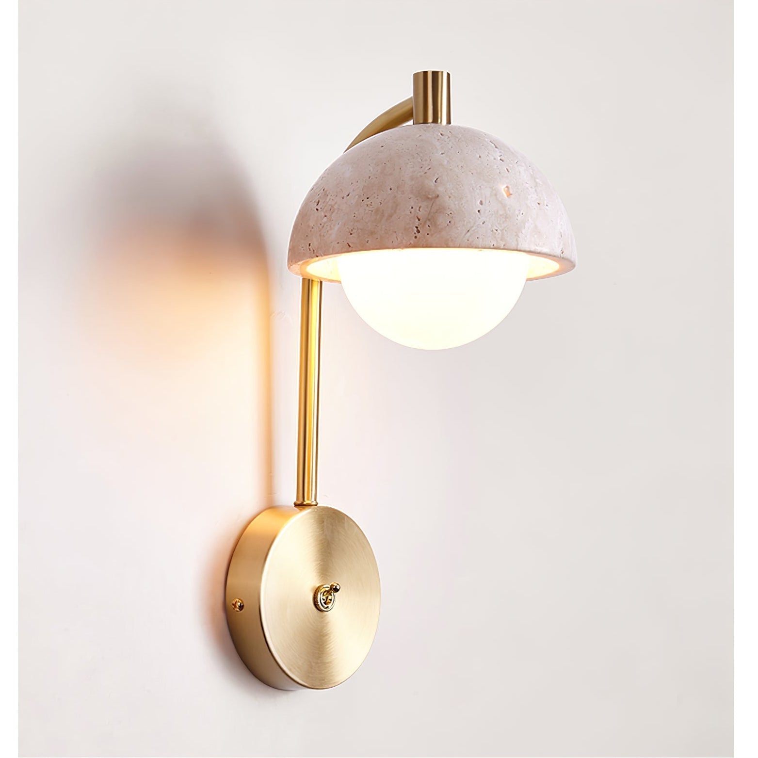 Ormaren Travertine Wall Light-Neutral Decor