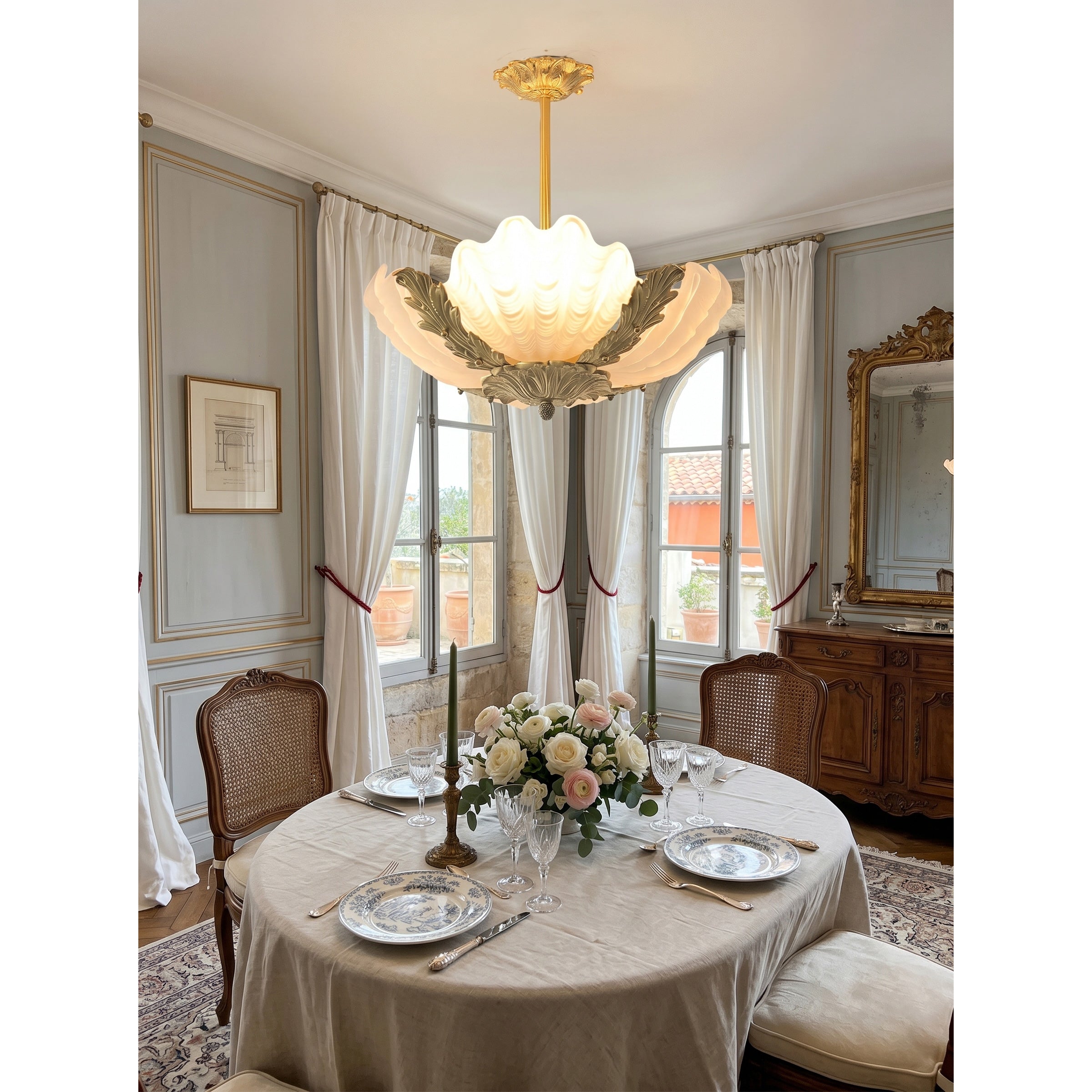 Brass finish option of the Velmira lamp.