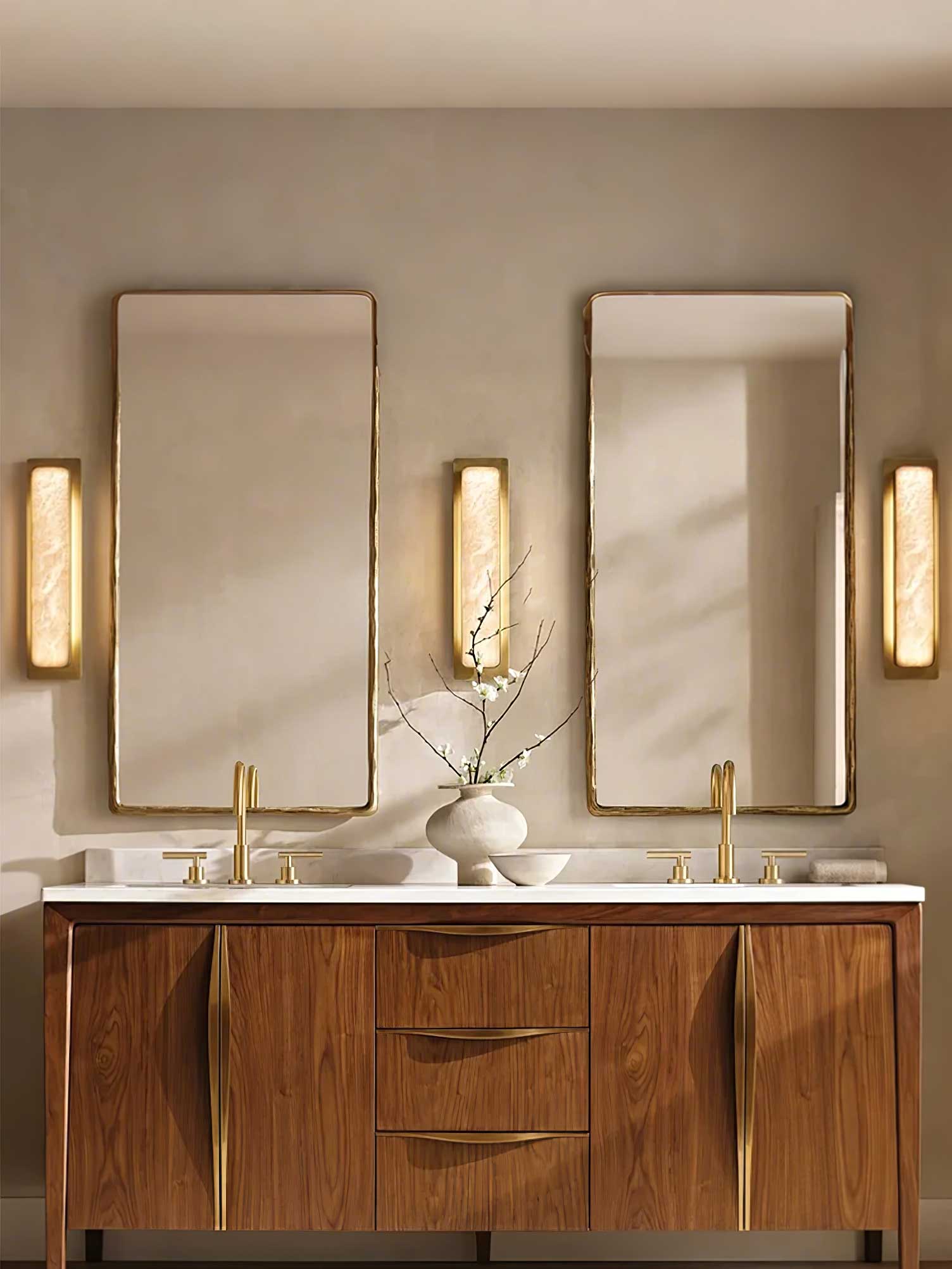 Ollore Linear Alabaster Wall Light-Neutral Decor