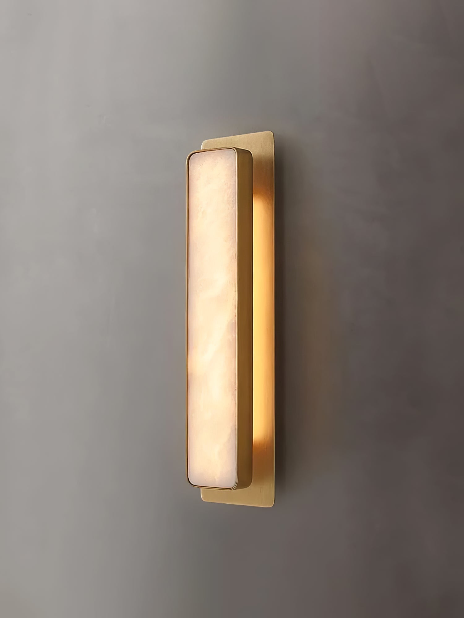 Karix Linear Alabaster Wall Light-Neutral Decor
