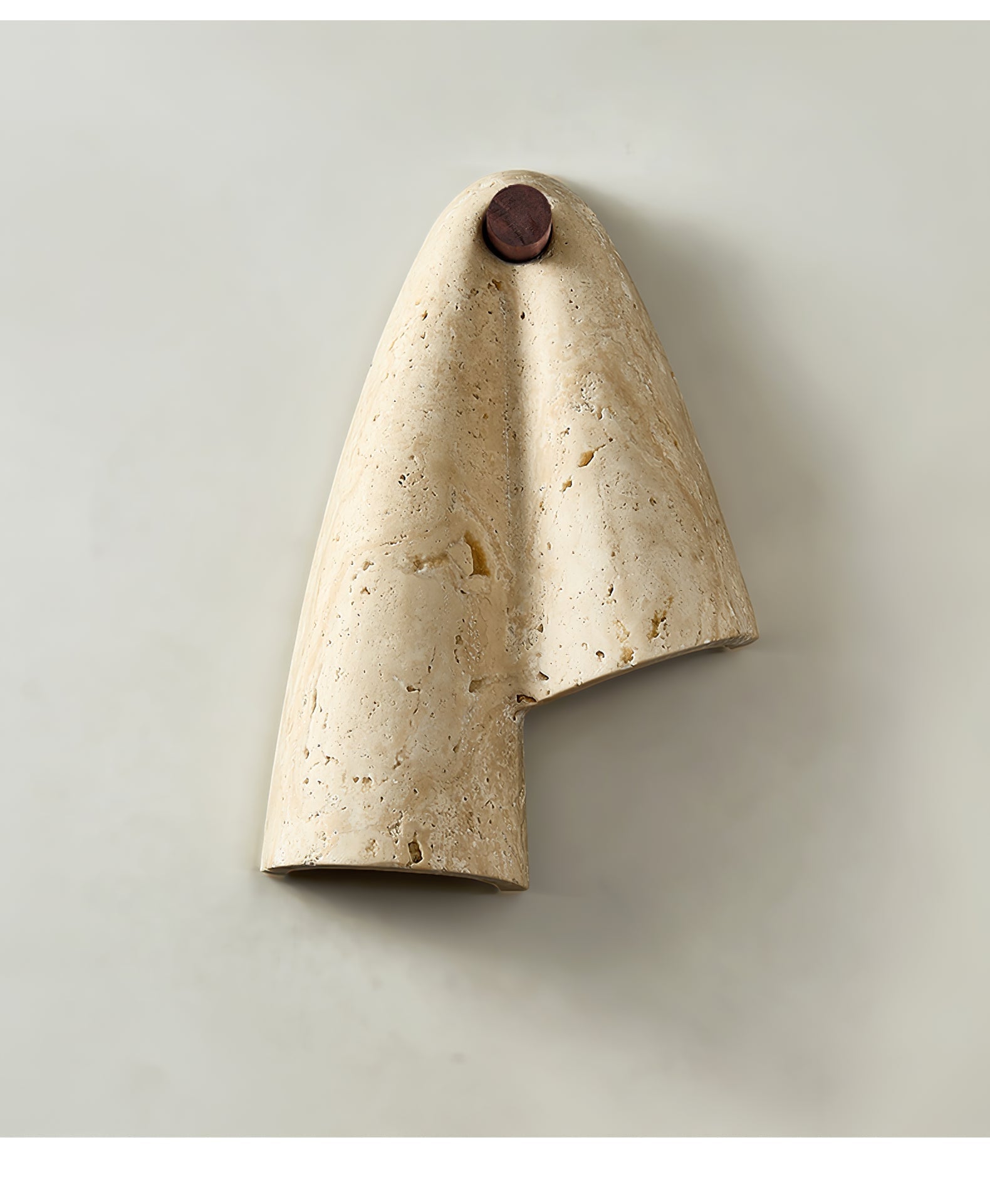 Artistic Travertine Wall Light-Neutral Decor