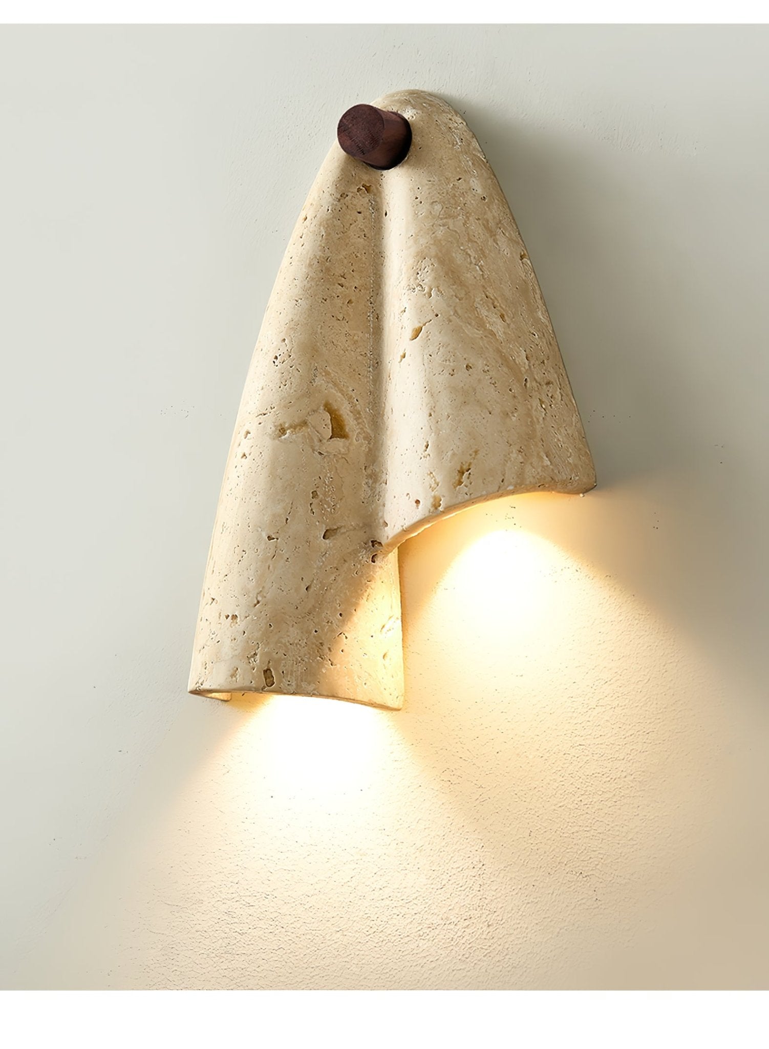Artistic Travertine Wall Light-Neutral Decor