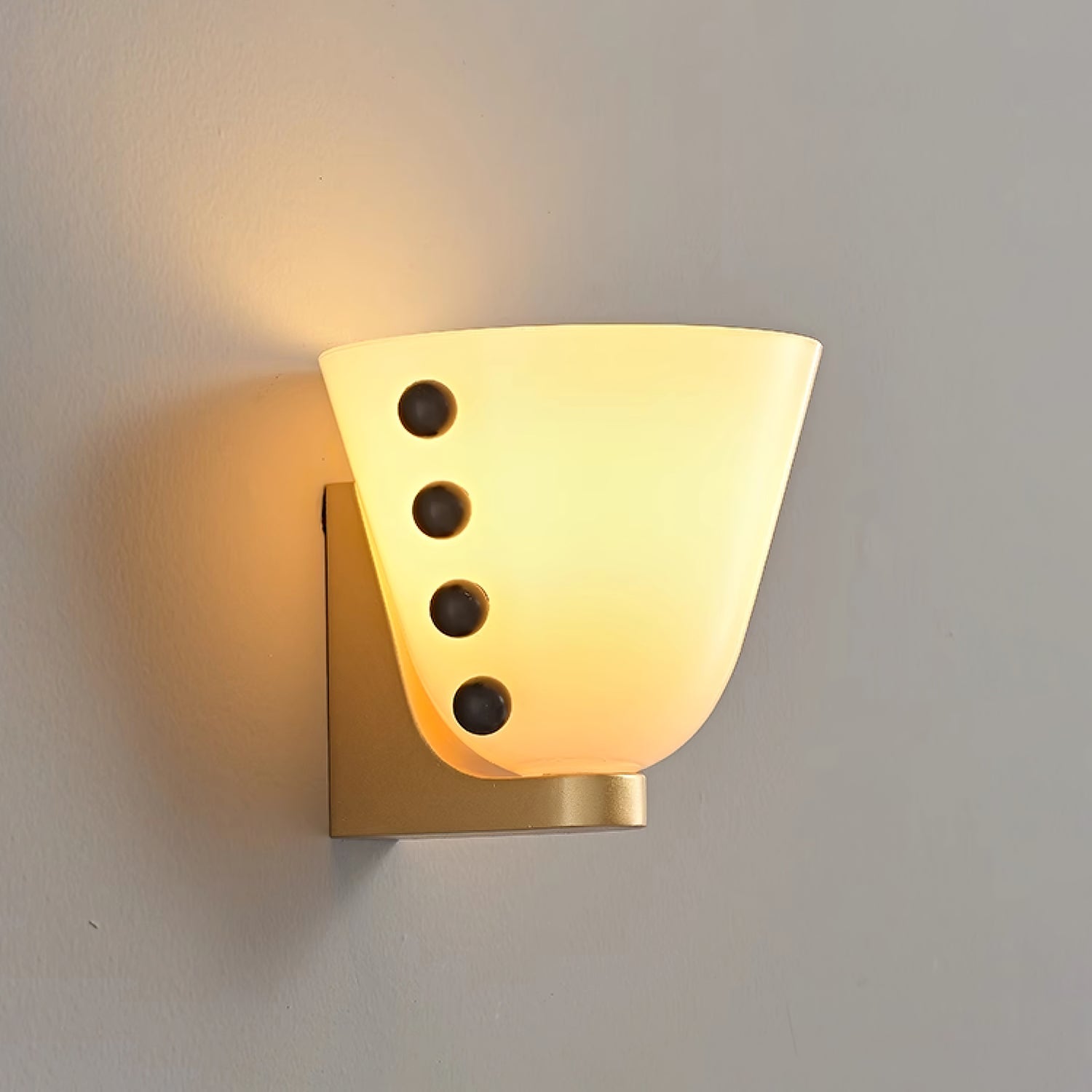 Dominic Minimalist Glass Wall Lamp-Neutral Decor