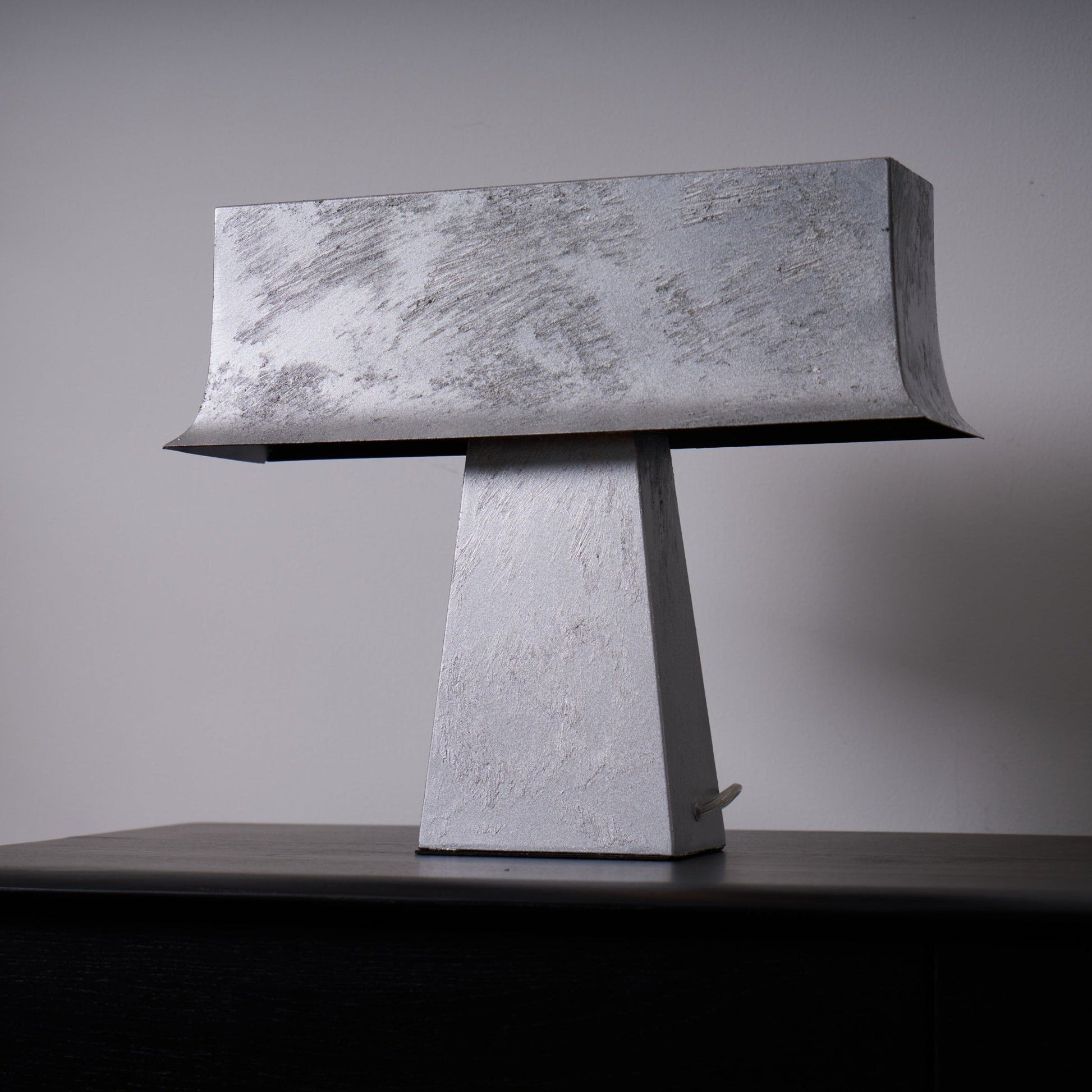 Slate Minimalist Antique Table Lamp-Neutral Decor