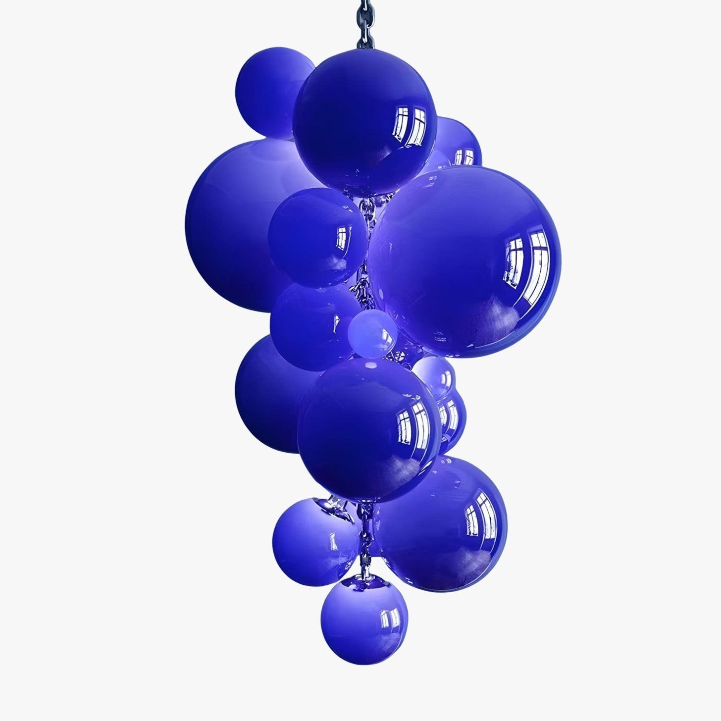 Blixo Chandelier Murano Glass Grape Cluster Art Deco-Neutral Decor