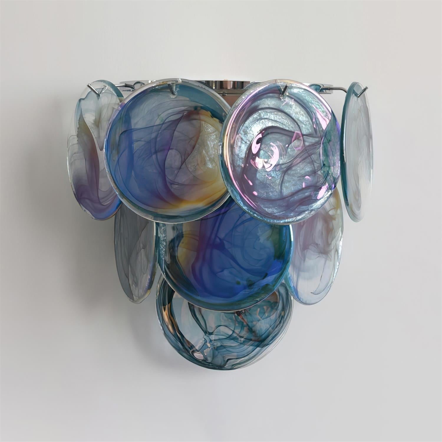 Elisa Wall Lamp Multicolor Art Glass Sconce-Neutral Decor