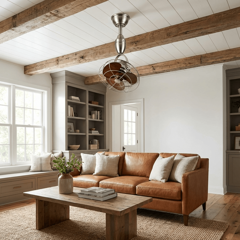 Venturo Cage Ceiling Fan-Neutral Decor