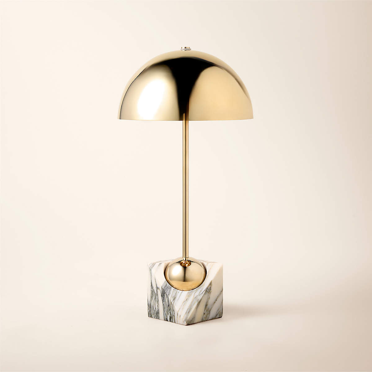 A lifestyle image showing the Venus Marble Table Lamp in a decorated living space.