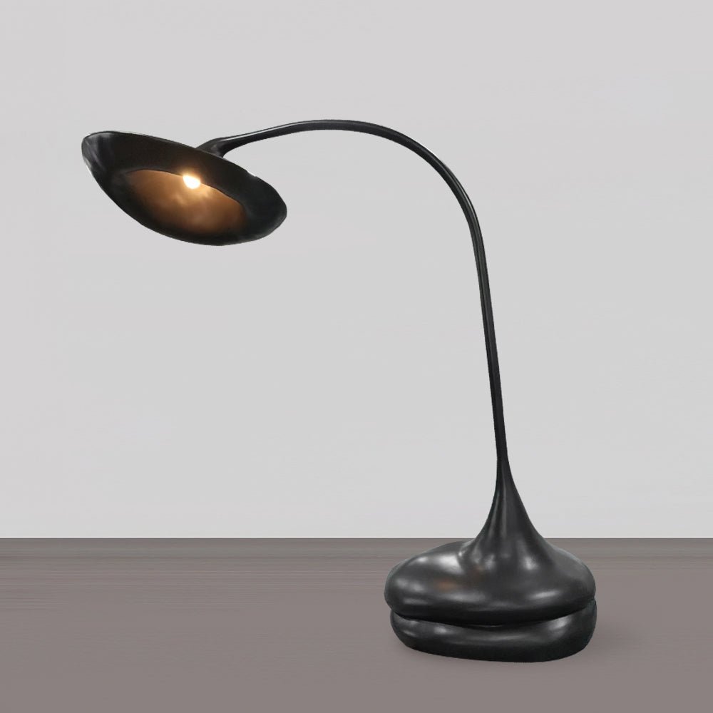 Elsilora Curved Black Desk Lamp-Neutral Decor