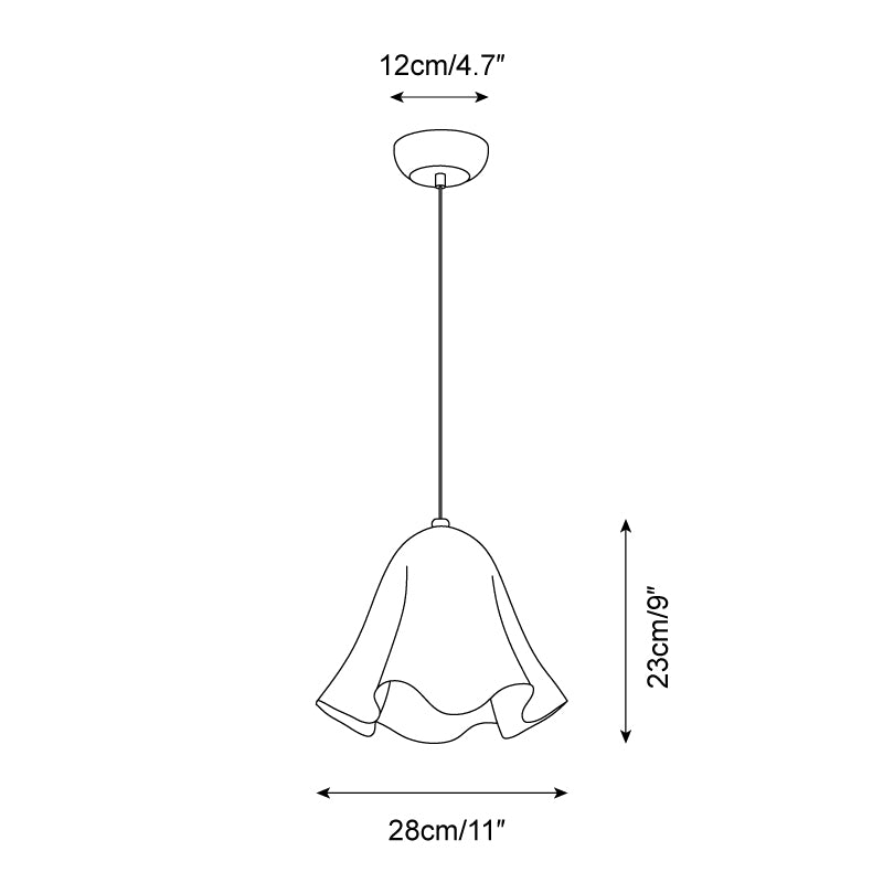 Arden Bell Glass Pendant Light-Neutral Decor