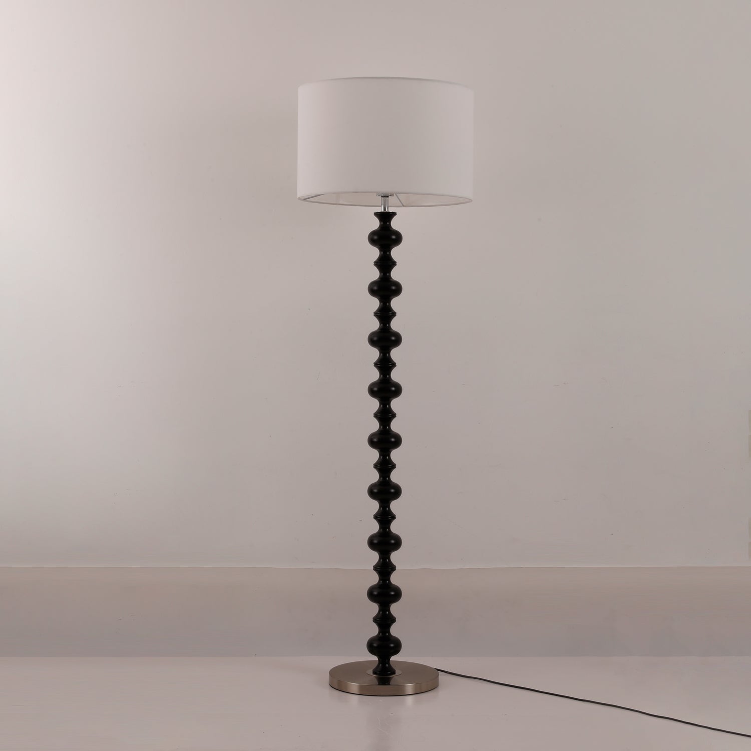 Eloisen Wood Fabric Minimalistic Floor Lamp-Neutral Decor