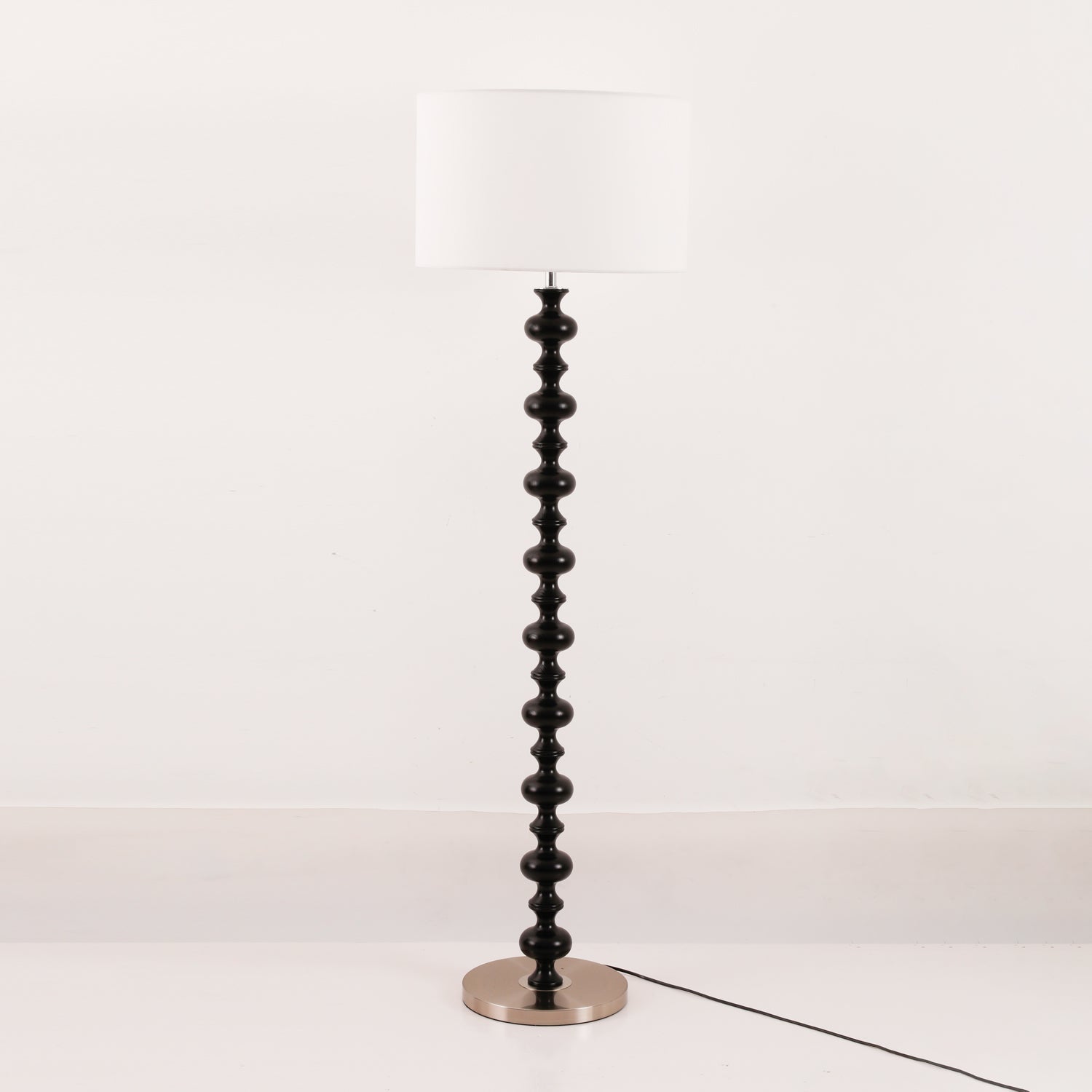 Eloisen Wood Fabric Minimalistic Floor Lamp-Neutral Decor