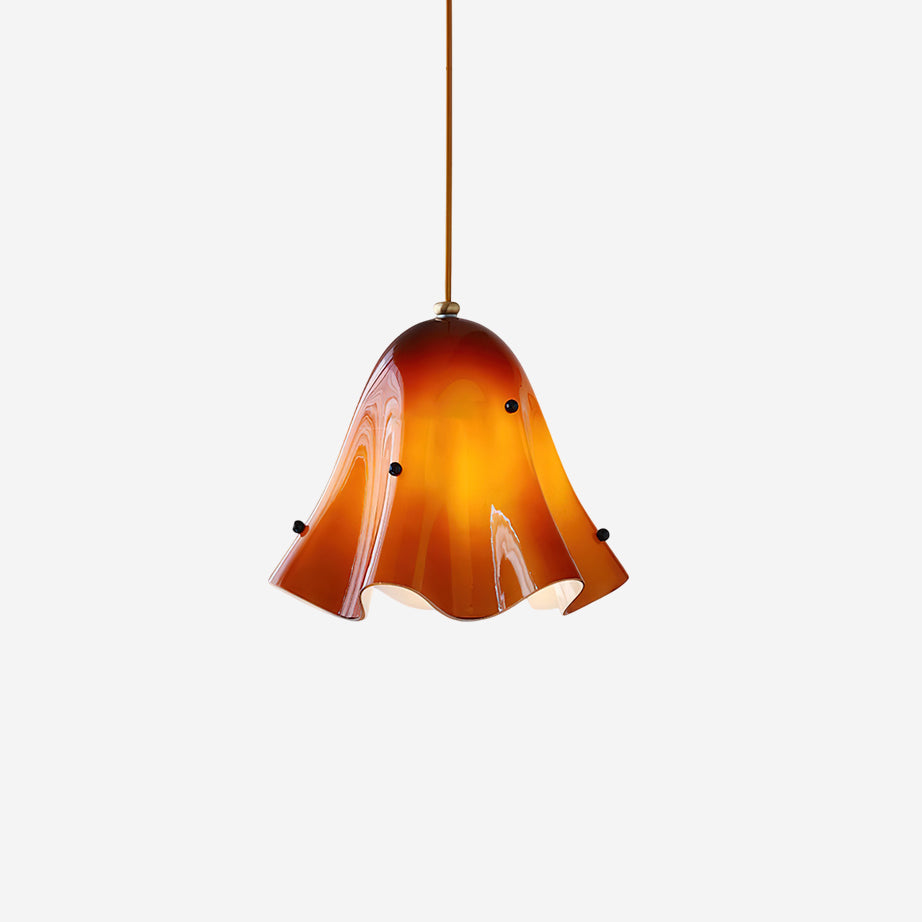 Arden Bell Glass Pendant Light-Neutral Decor