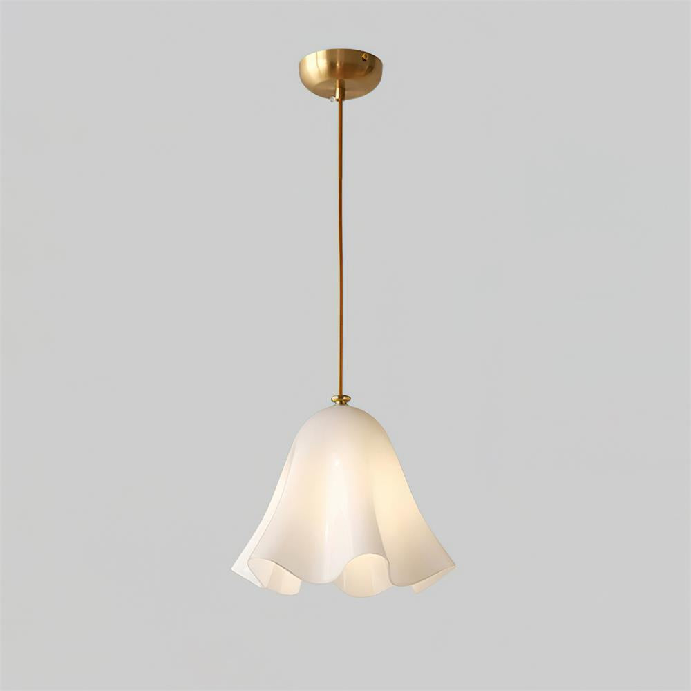 Arden Bell Glass Pendant Light-Neutral Decor