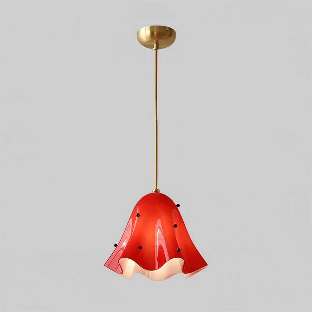 Arden Bell Glass Pendant Light-Neutral Decor