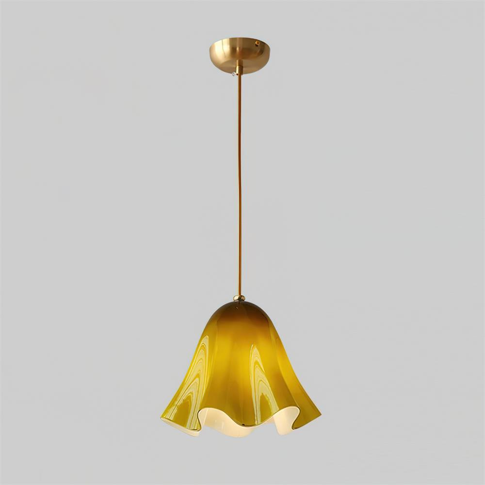 Arden Bell Glass Pendant Light-Neutral Decor