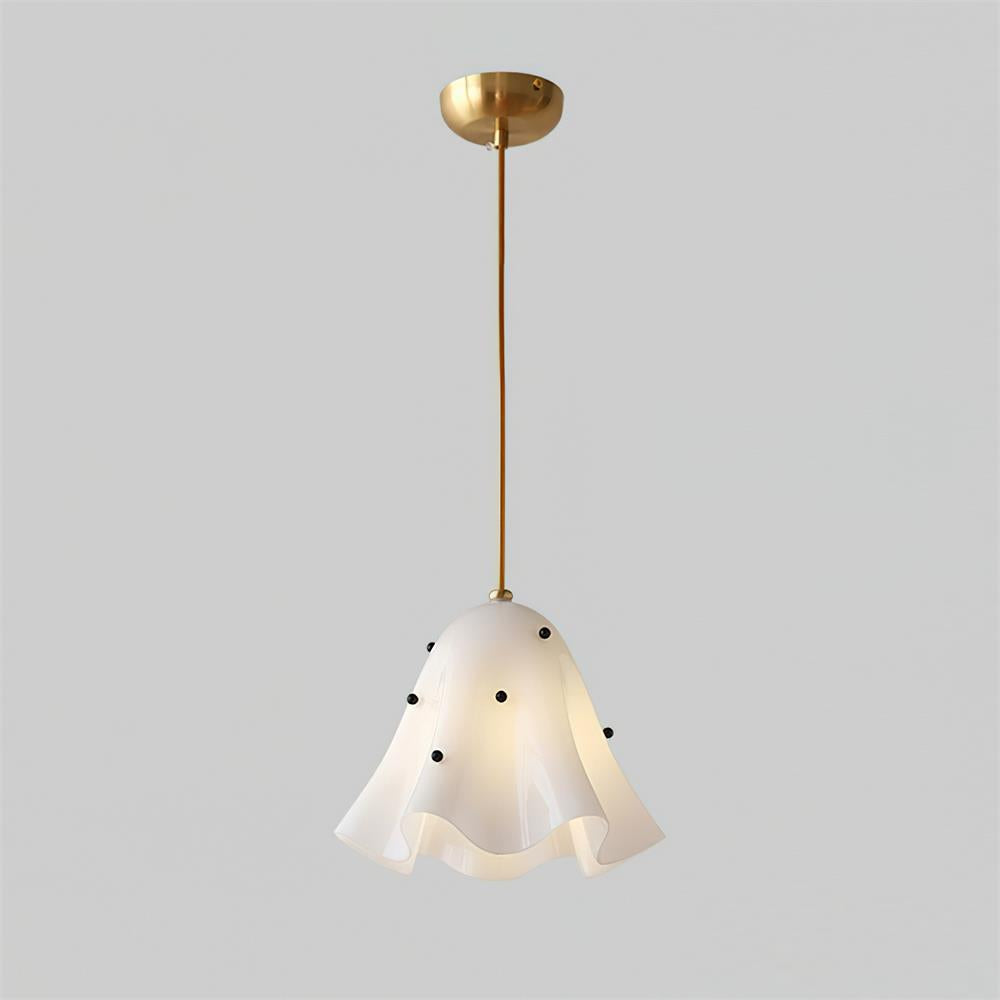 Arden Bell Glass Pendant Light-Neutral Decor