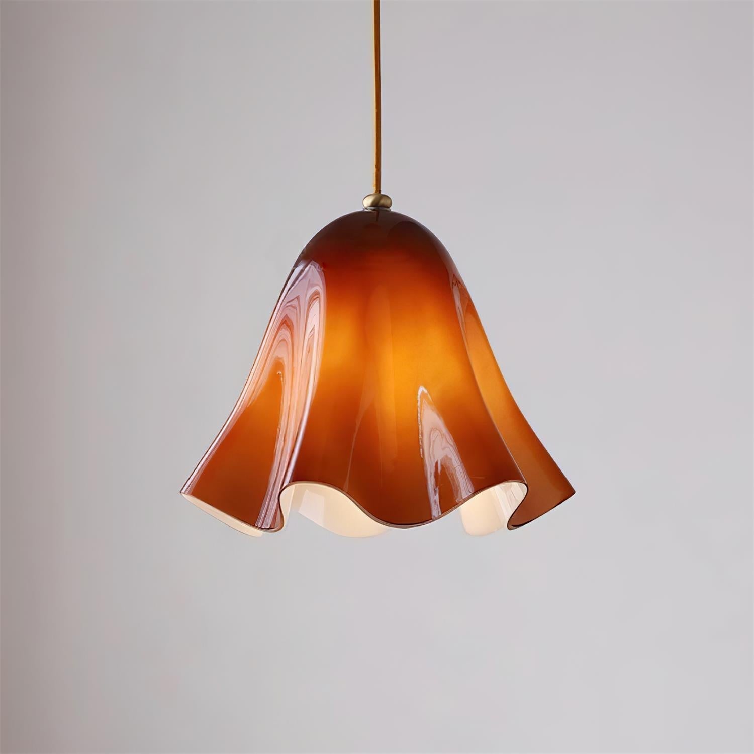 Arden Bell Glass Pendant Light-Neutral Decor