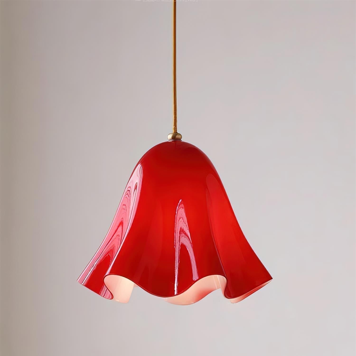 Arden Bell Glass Pendant Light-Neutral Decor