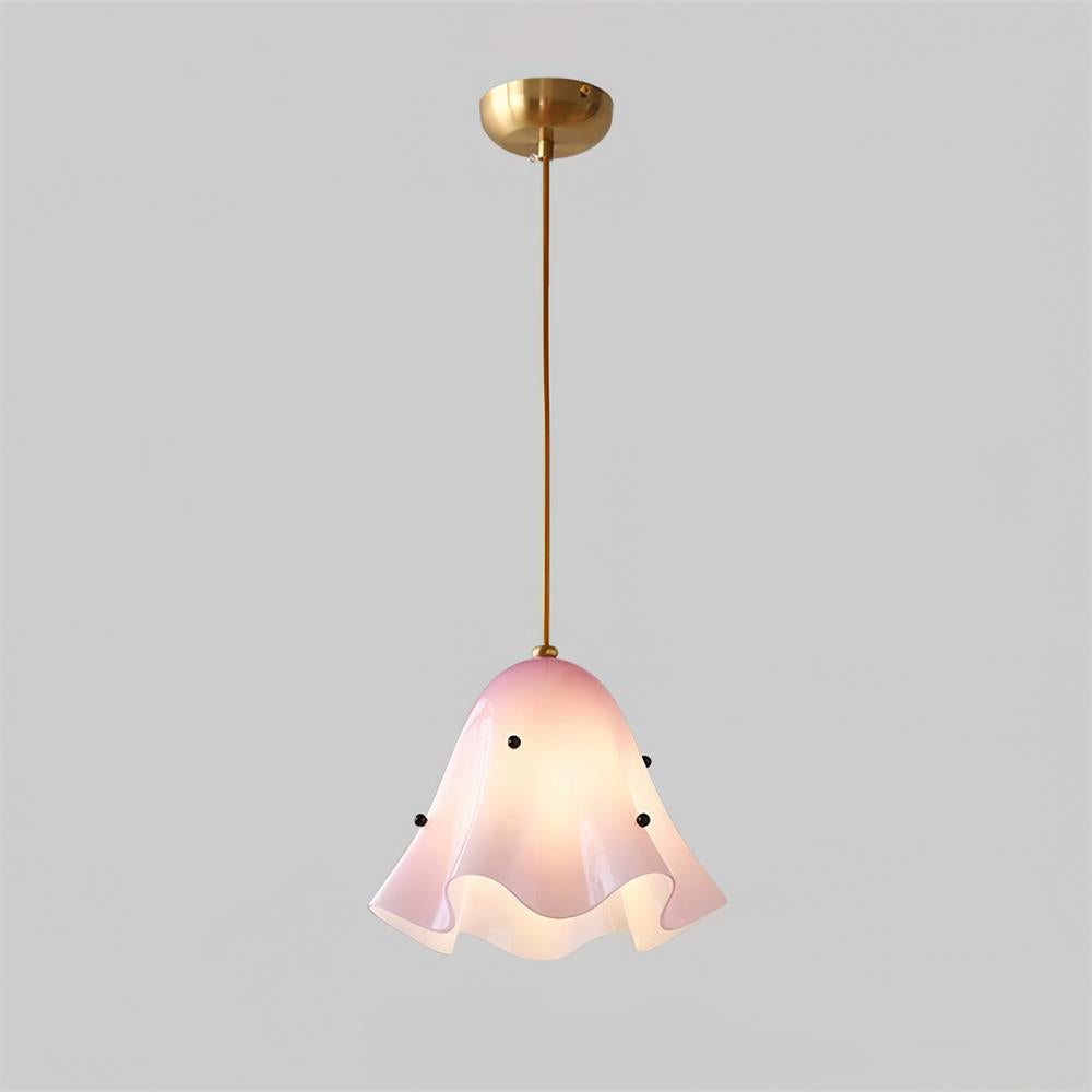 Arden Bell Glass Pendant Light-Neutral Decor