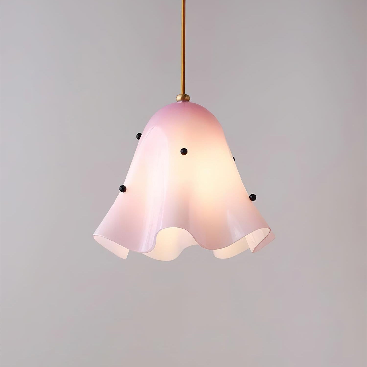Arden Bell Glass Pendant Light-Neutral Decor