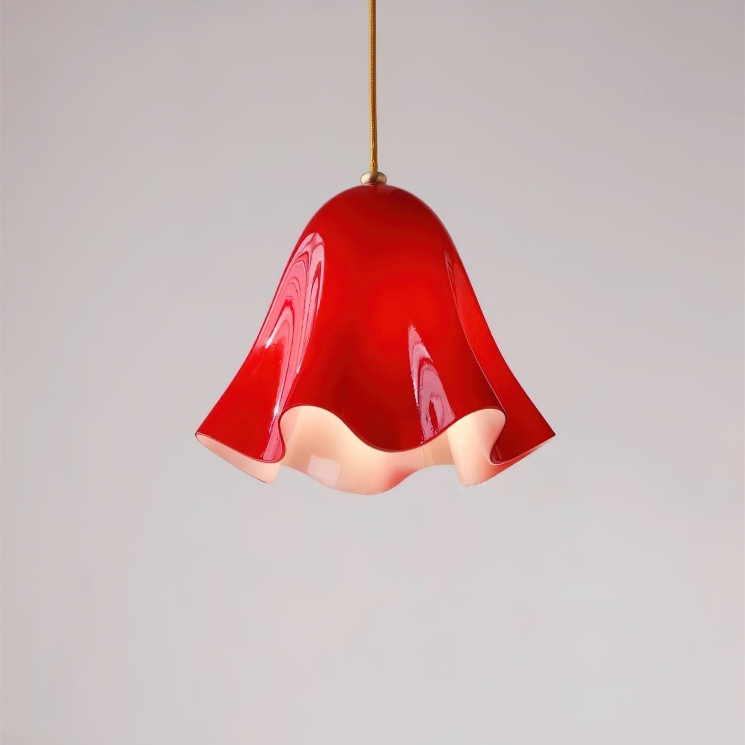 Arden Bell Glass Pendant Light-Neutral Decor