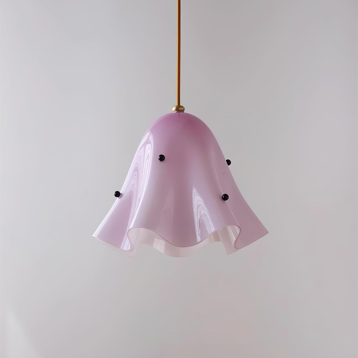 Arden Bell Glass Pendant Light-Neutral Decor