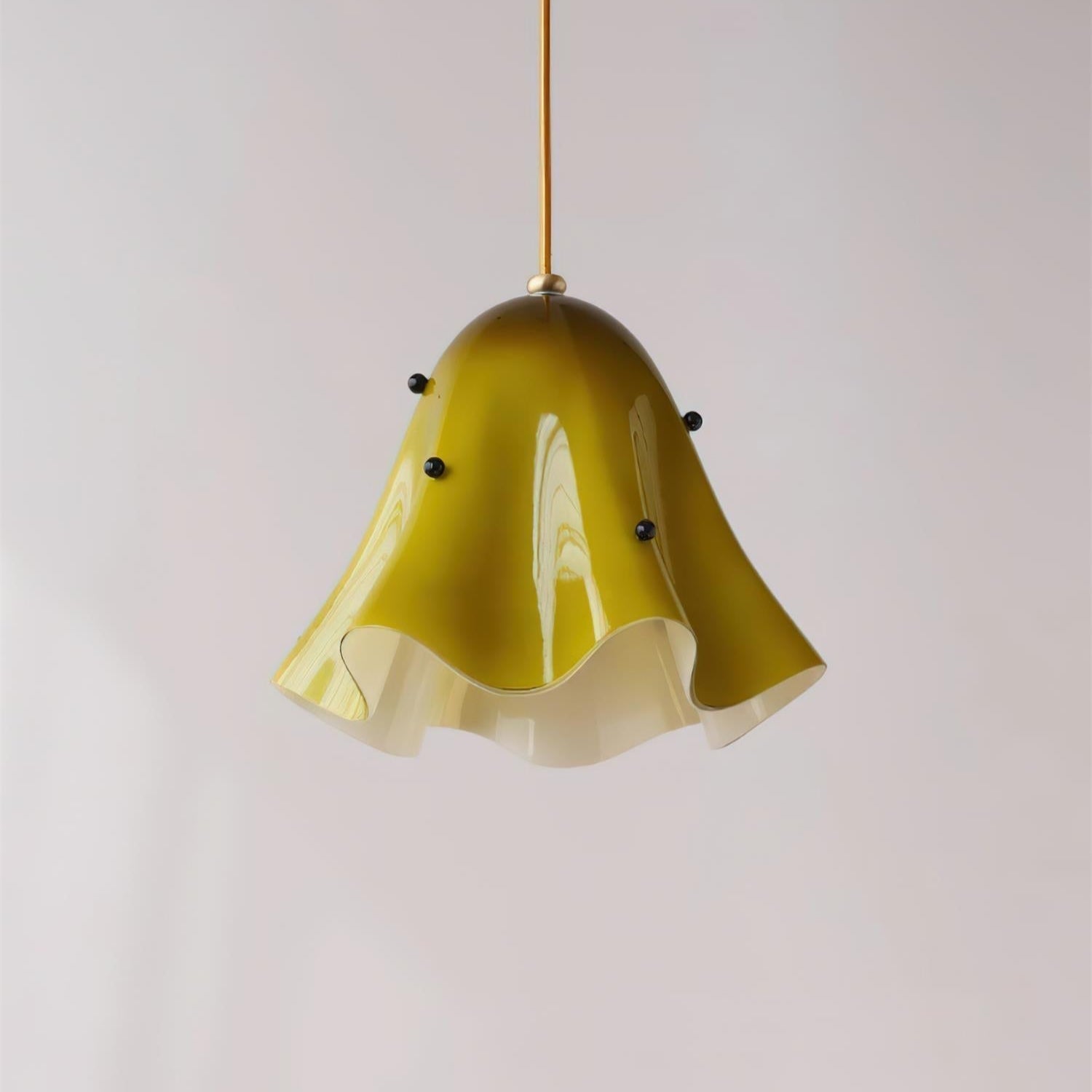 Arden Bell Glass Pendant Light-Neutral Decor