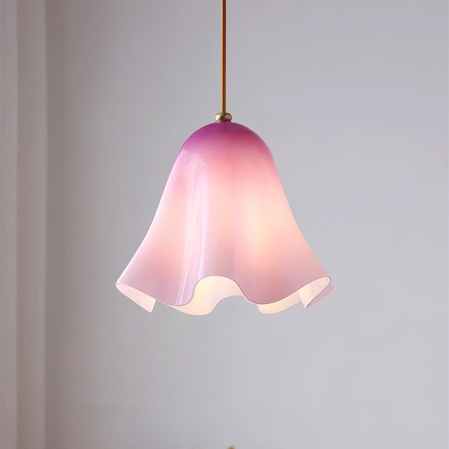 Arden Bell Glass Pendant Light-Neutral Decor
