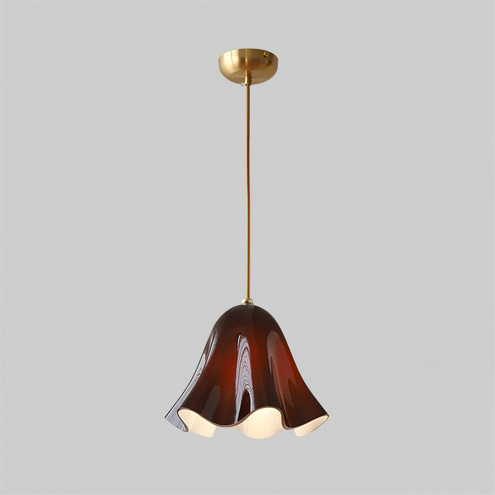 Arden Bell Glass Pendant Light-Neutral Decor