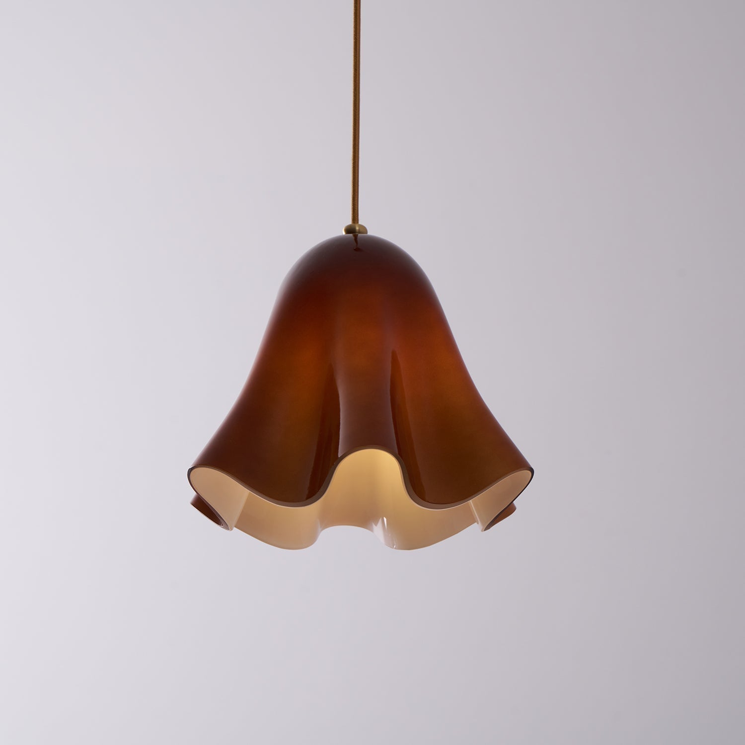 Arden Bell Glass Pendant Light-Neutral Decor