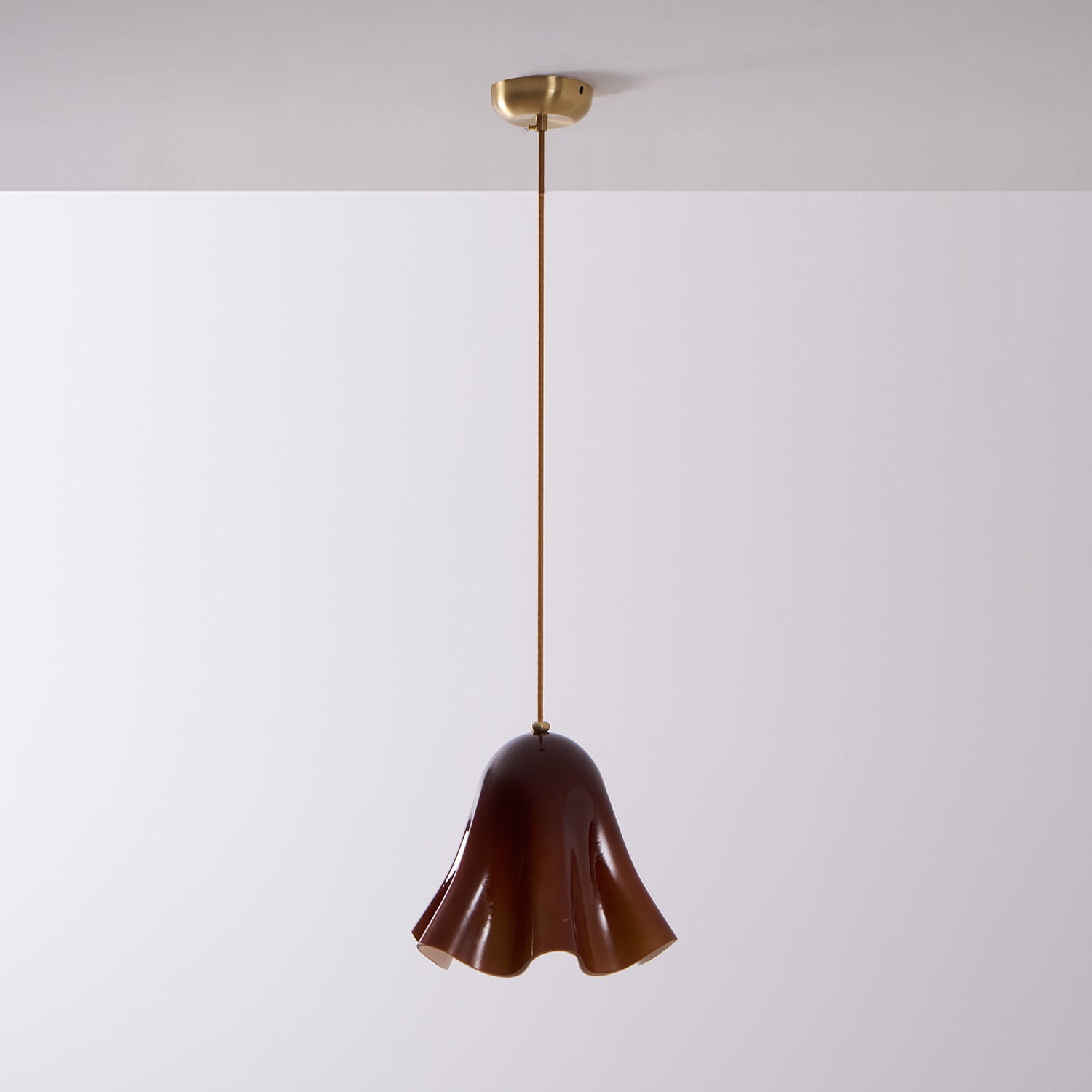 Arden Bell Glass Pendant Light-Neutral Decor