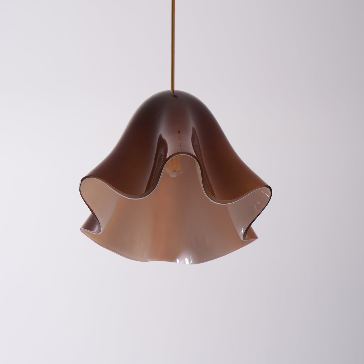 Arden Bell Glass Pendant Light-Neutral Decor