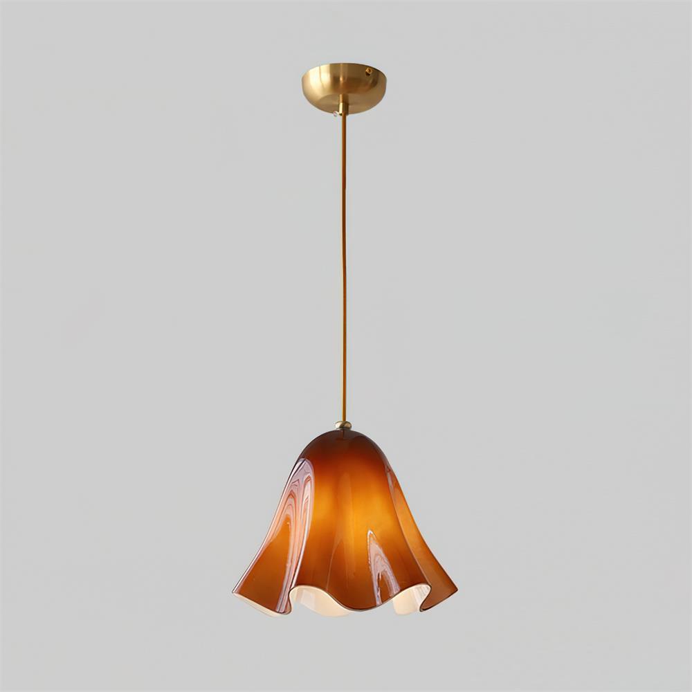Arden Bell Glass Pendant Light-Neutral Decor