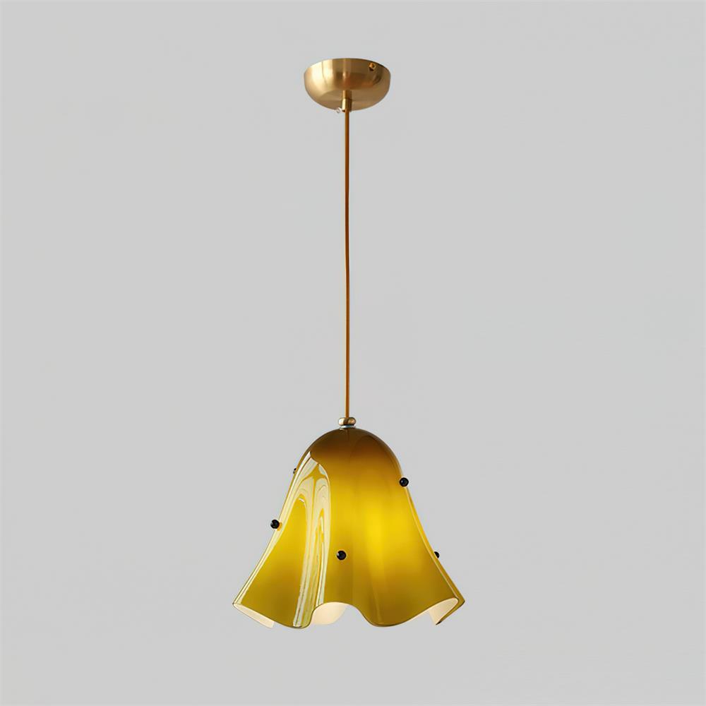 Arden Bell Glass Pendant Light-Neutral Decor