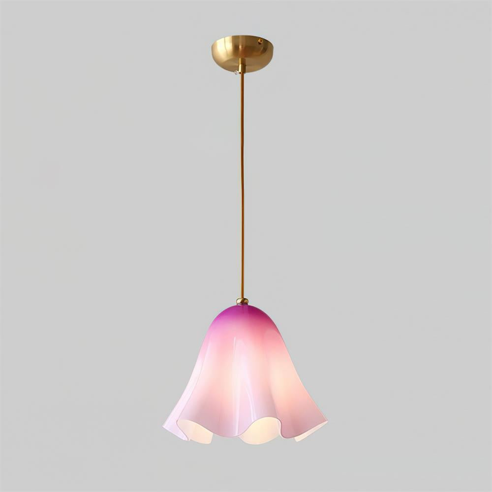 Arden Bell Glass Pendant Light-Neutral Decor