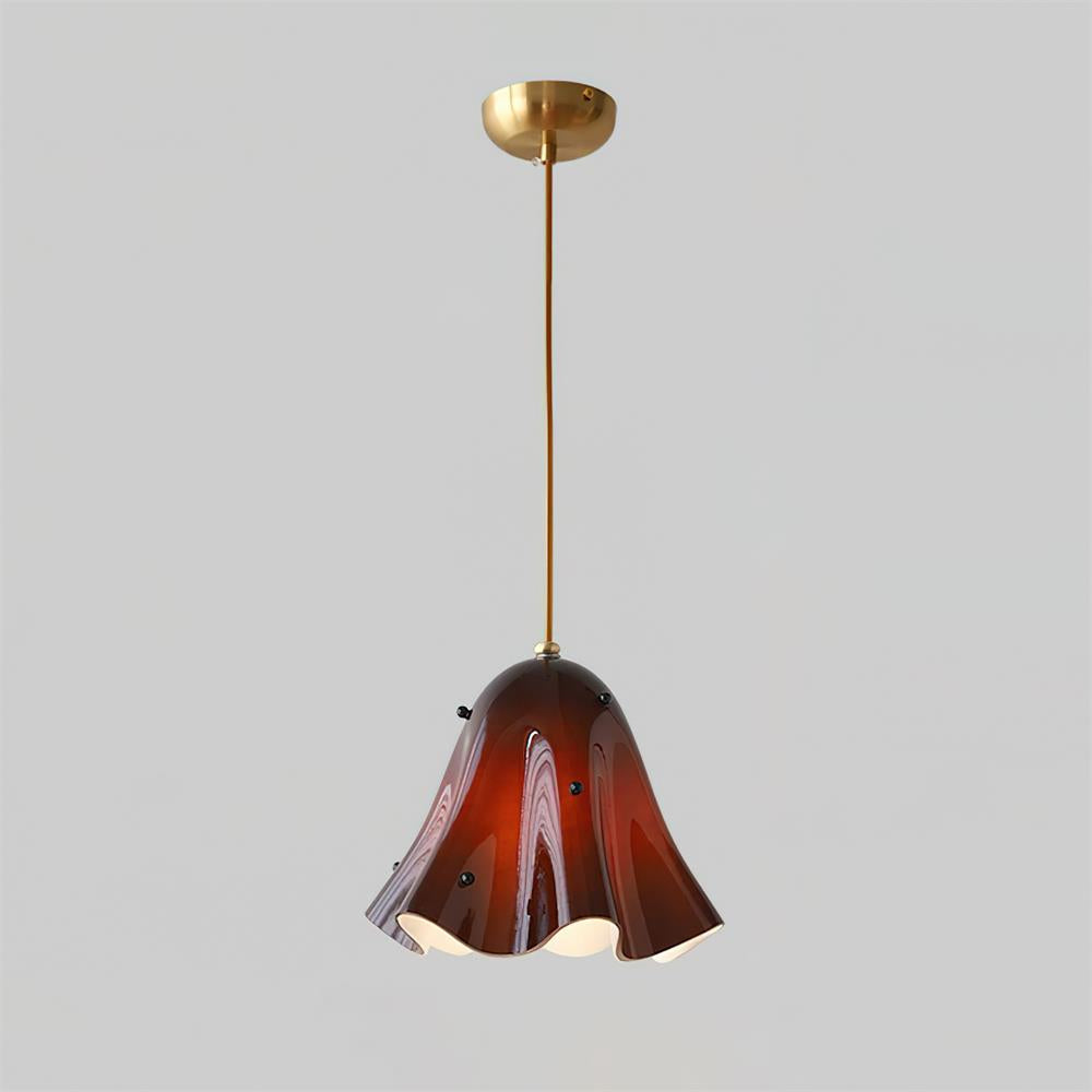Arden Bell Glass Pendant Light-Neutral Decor