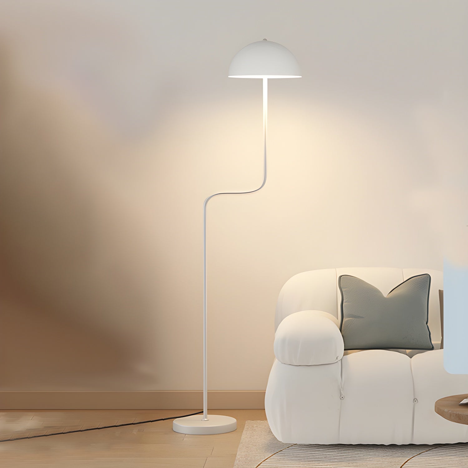 Narain Glass Minimalist Floor Lamp-Neutral Decor