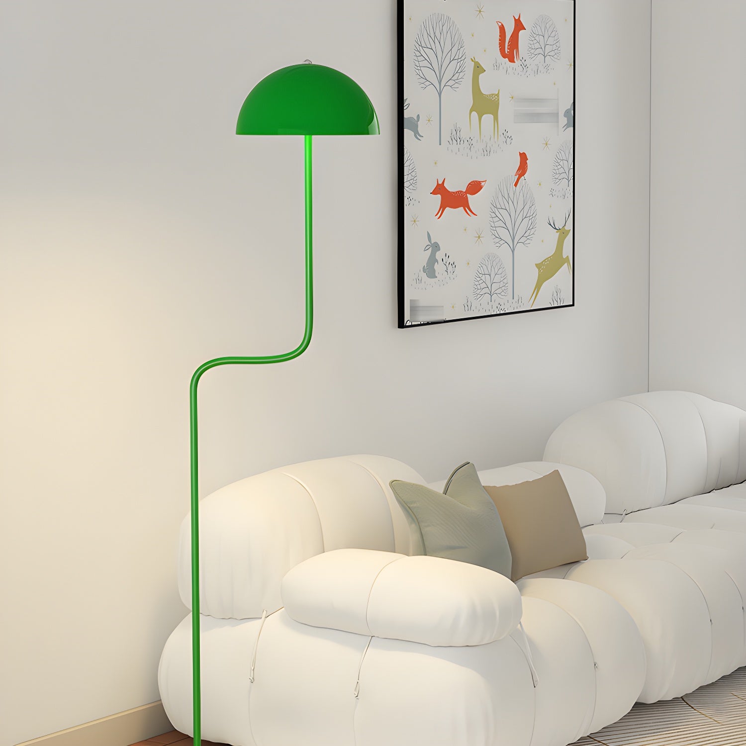 Narain Glass Minimalist Floor Lamp-Neutral Decor
