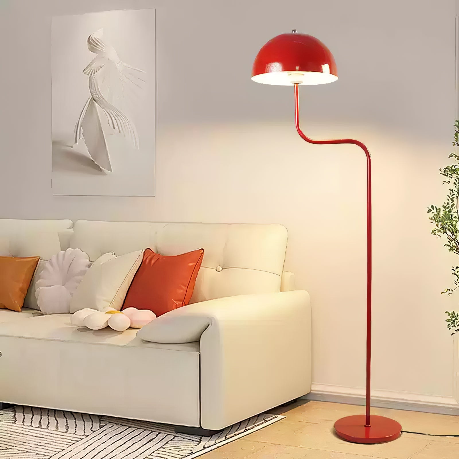 Narain Glass Minimalist Floor Lamp-Neutral Decor