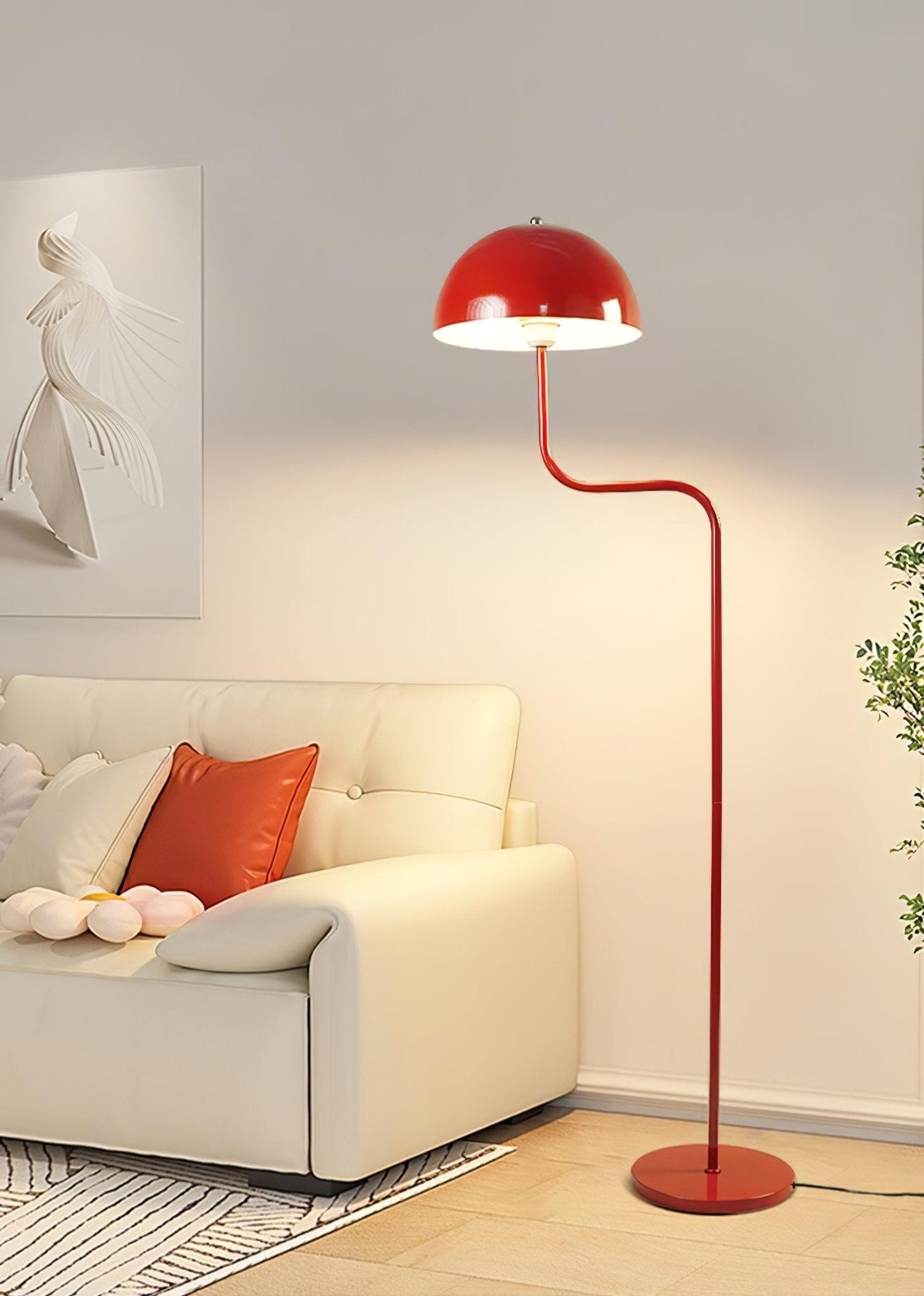 Narain Glass Minimalist Floor Lamp-Neutral Decor