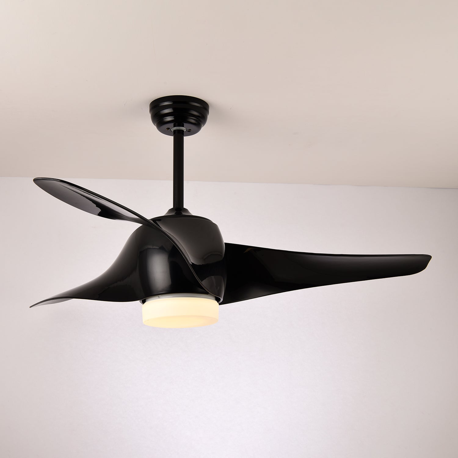 Umber Ceiling Fan Light-Neutral Decor