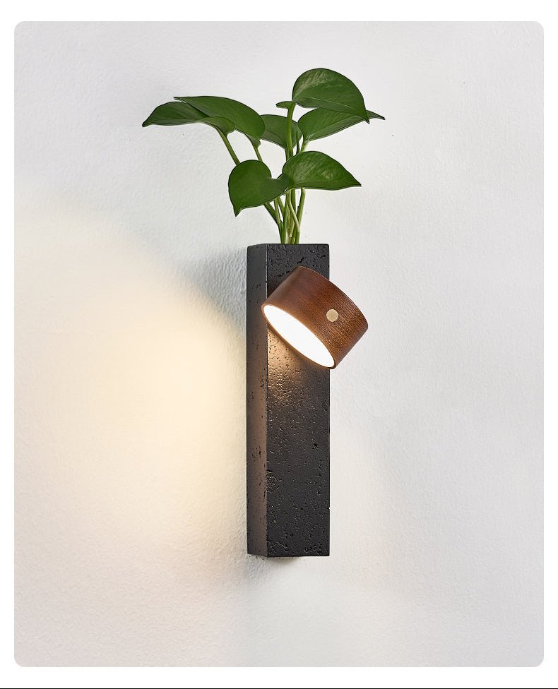 Prax Adjustable Rechargeable Wall Lamp-Neutral Decor