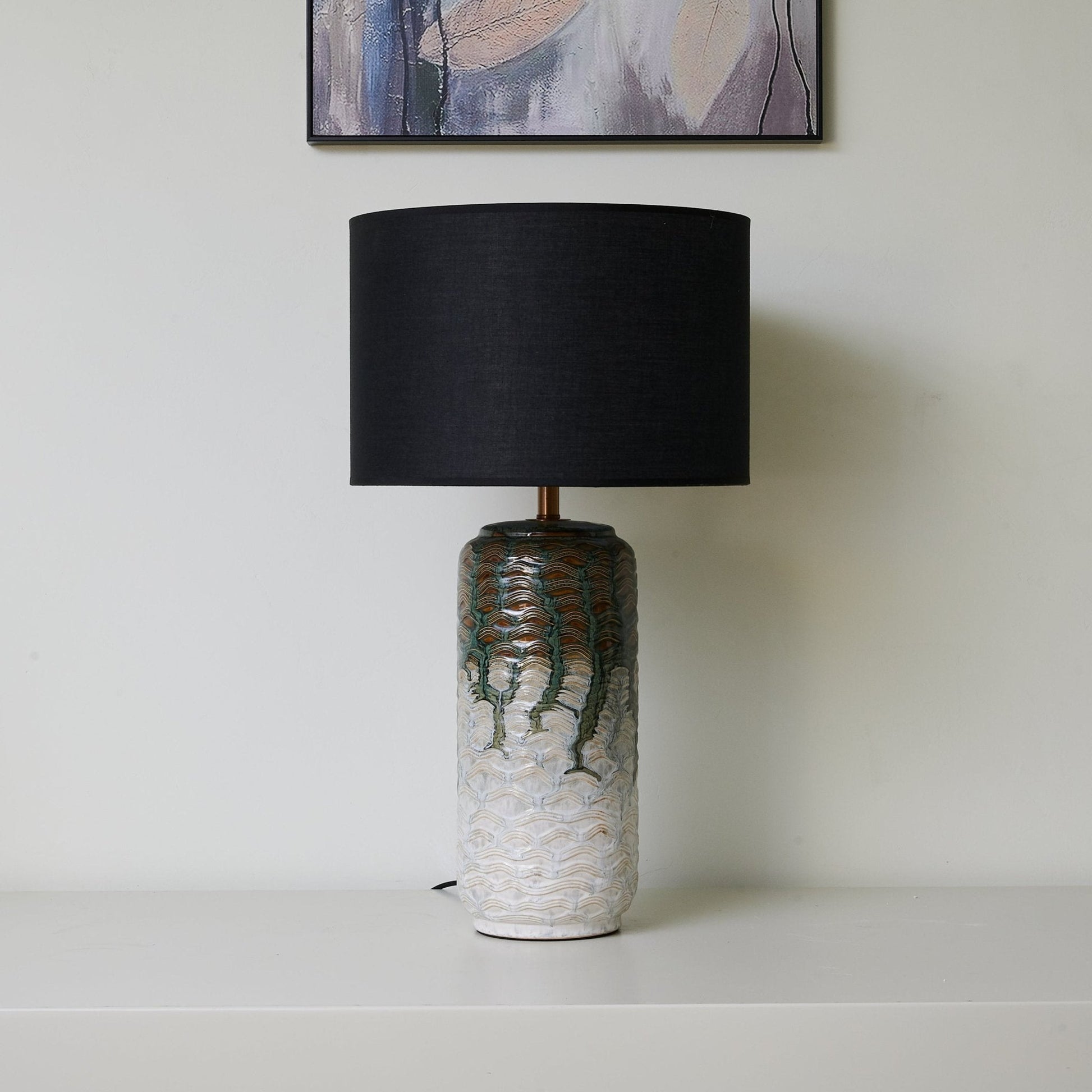 Ainsley Modern CeramicTable Lamp-Neutral Decor