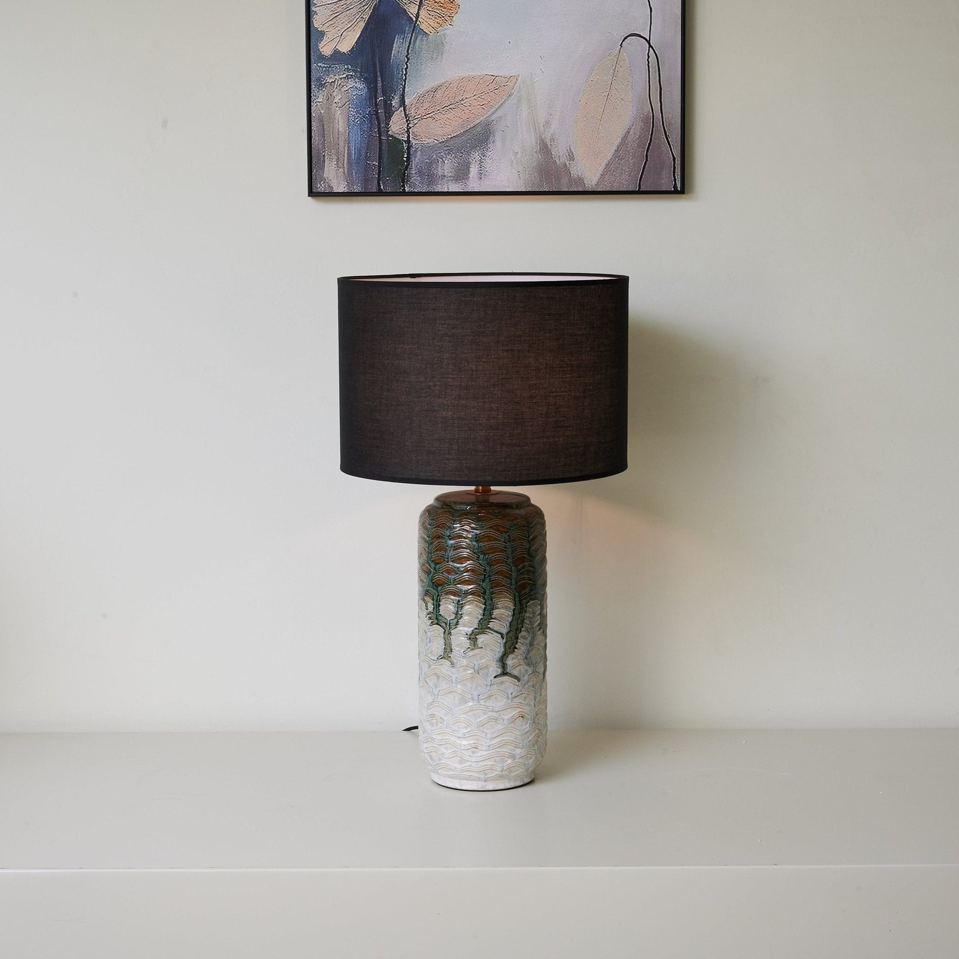 Ainsley Modern CeramicTable Lamp-Neutral Decor
